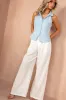 Andy Blue Tailored Waistcoat sold by Va Va Voom