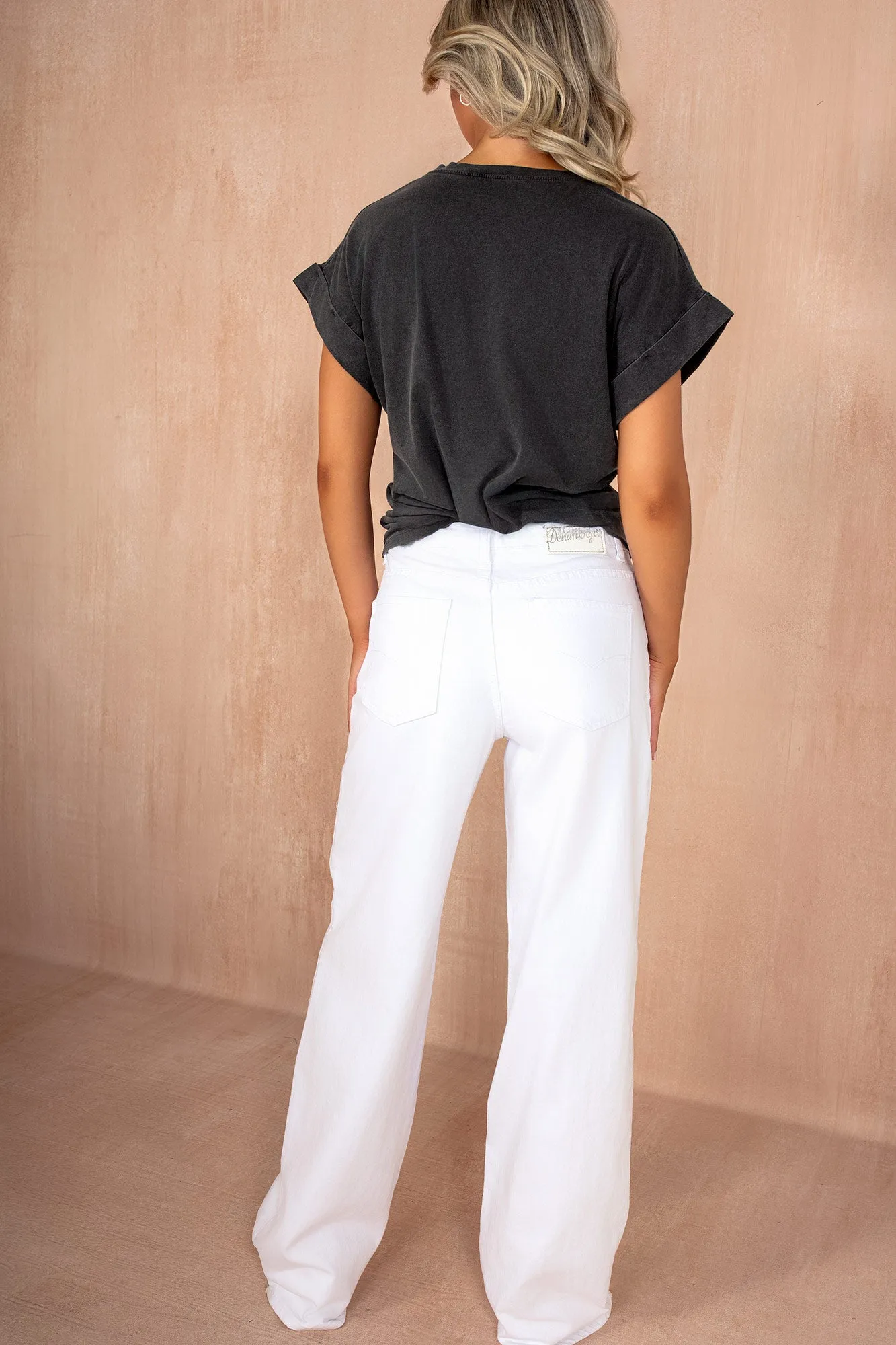 Savannah White Wide Leg Jeans sold by Va Va Voom product image thumbnail 4