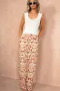 AX Paris Robyn Rust Printed Wide Leg Trousers sold by Va Va Voom
