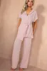 Nessa Blush Shirt Set sold by Va Va Voom