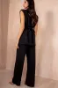 Aine Black Tie Suit Set sold by Va Va Voom
