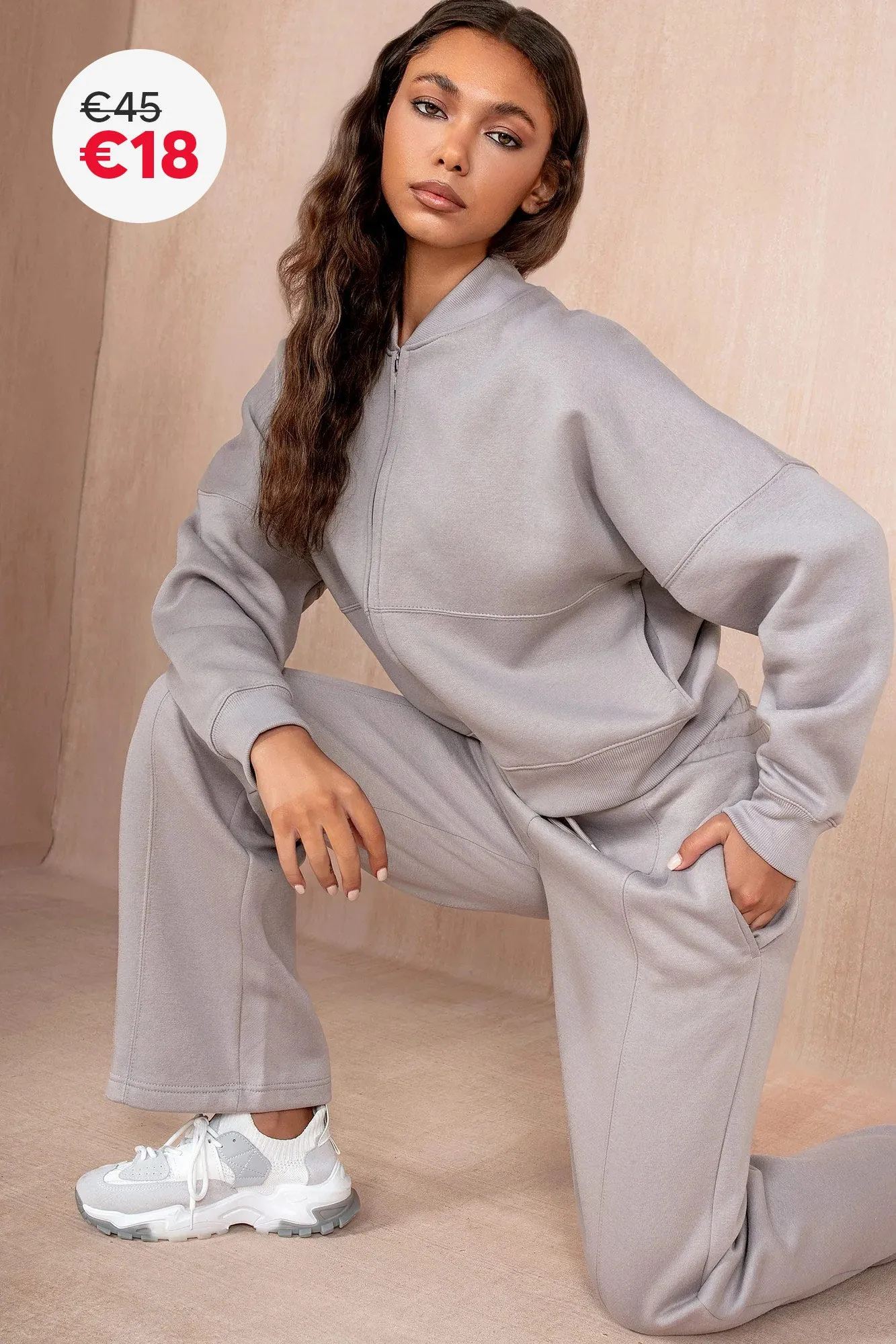 Kylie Dove Grey Tracksuit sold by Va Va Voom