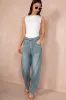 Mara White Slinky Sleeveless Bodysuit sold by Va Va Voom
