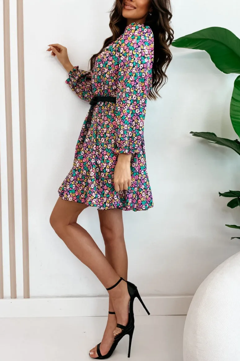 Melanie Multi Floral Dress sold by Va Va Voom product image thumbnail 2
