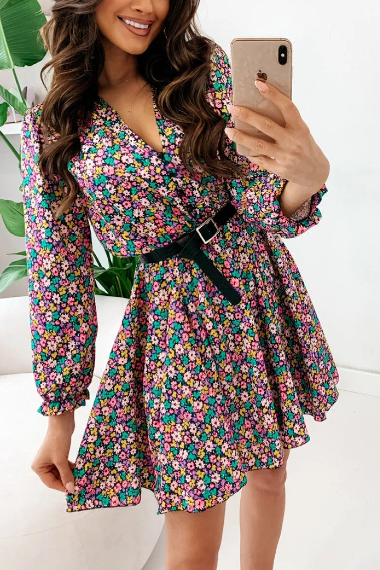 Melanie Multi Floral Dress sold by Va Va Voom