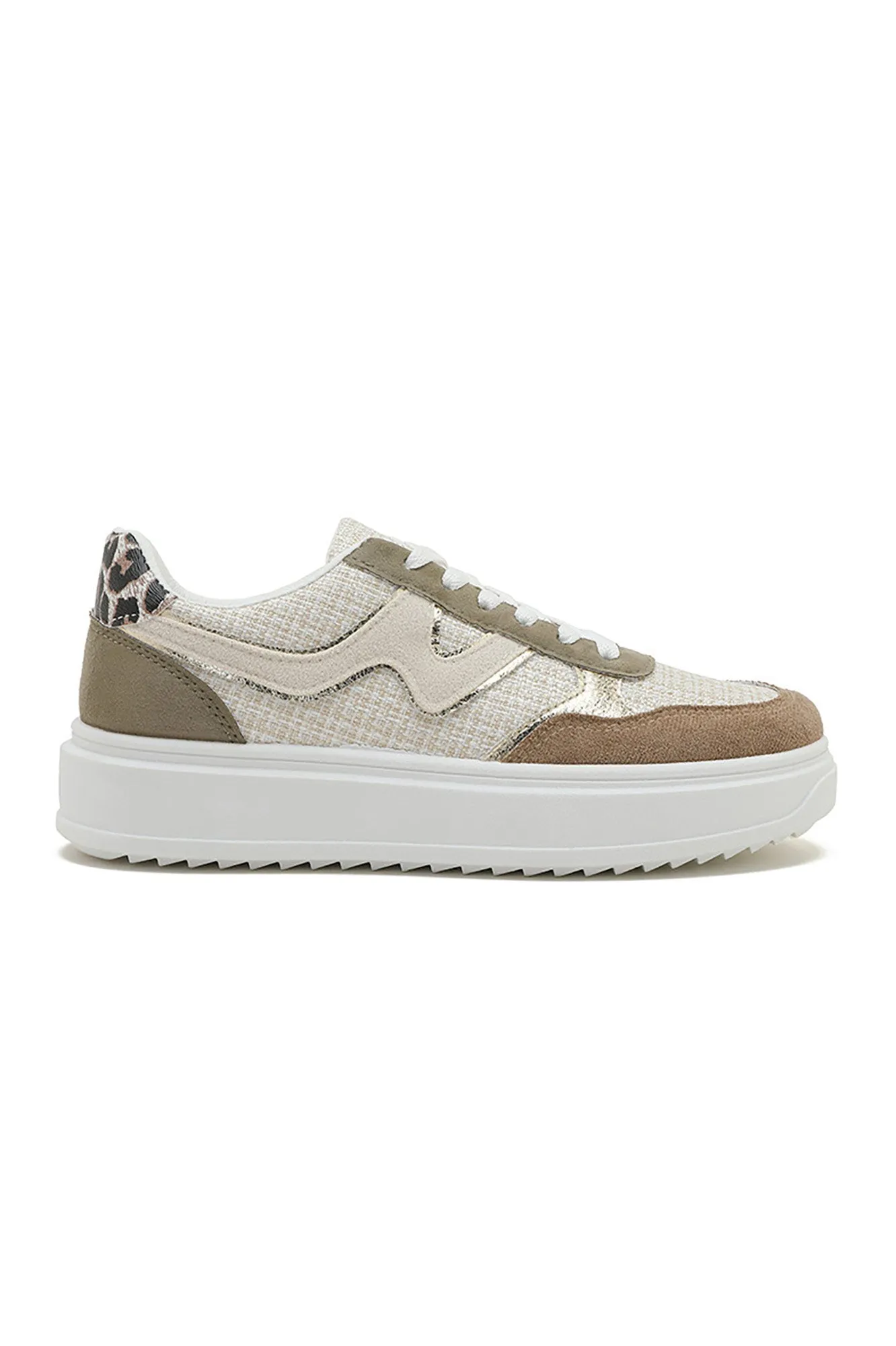 Dakota Khaki Suedette Chunky Trainers sold by Vavavoom product image thumbnail 3