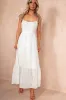 Kayla White Cotton Embroidered Cami Dress sold by Va Va Voom