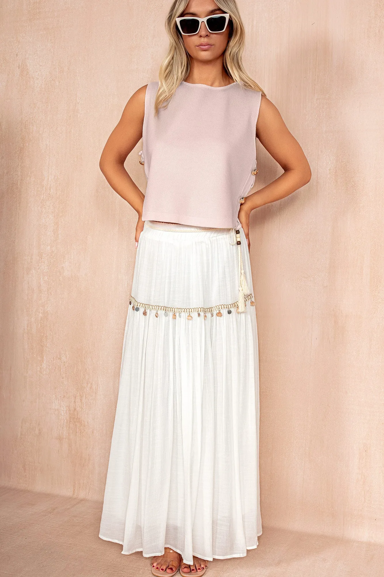 Sienna Pink Knit Tank Top sold by Va Va Voom product image thumbnail 4