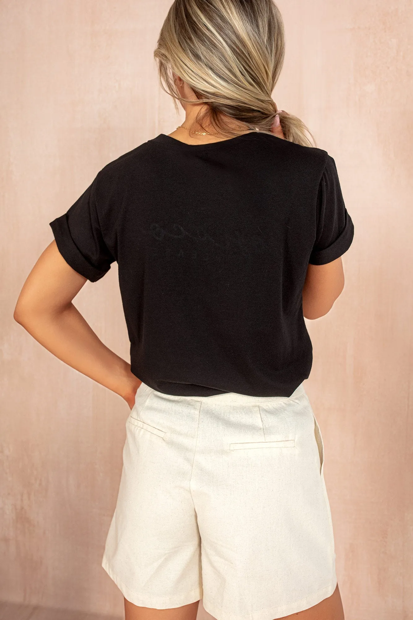 Jennifer Black Cotton Prosecco Please T Shirt sold by Va Va Voom product image thumbnail 2