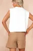 Beverly Camel Linen Highwaist Shorts sold by Va Va Voom