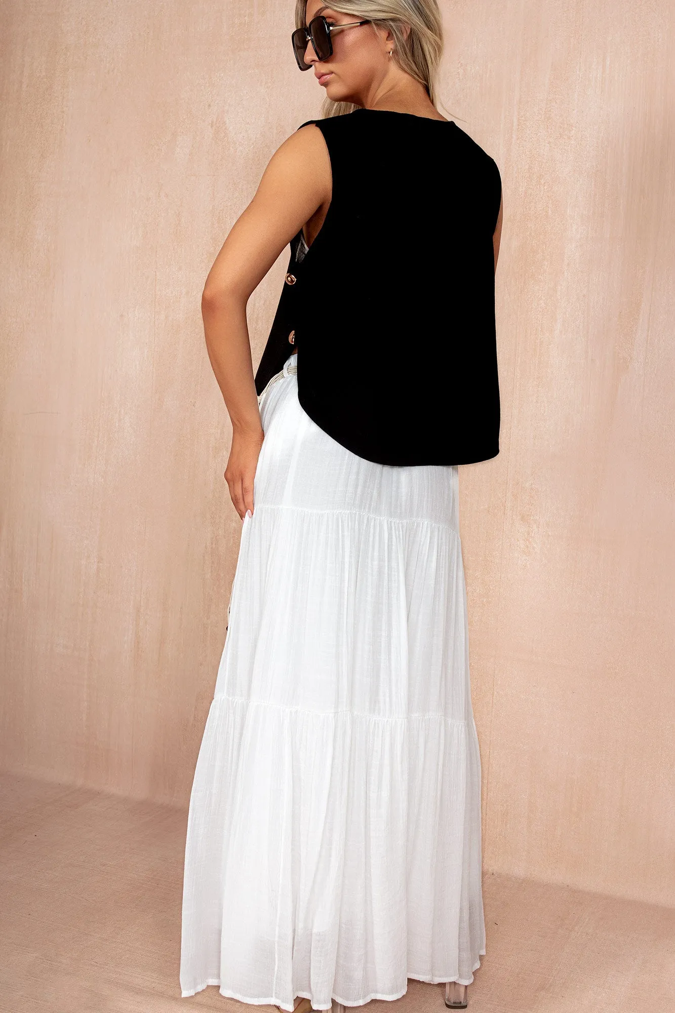 Sienna Black Knit Tank Top sold by Va Va Voom product image thumbnail 2