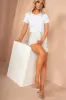 Lacey White Cotton T Shirt sold by Va Va Voom