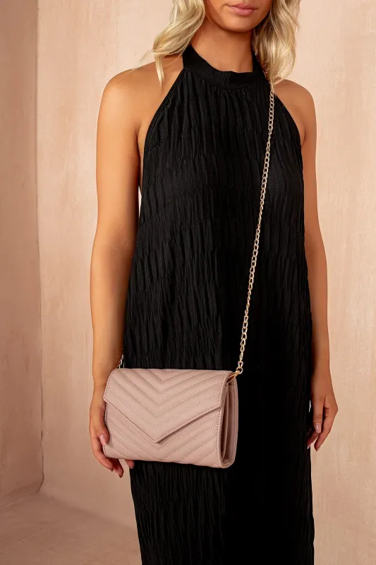 Naomi Pink PU Detachable Chain Bag sold by Va Va Voom