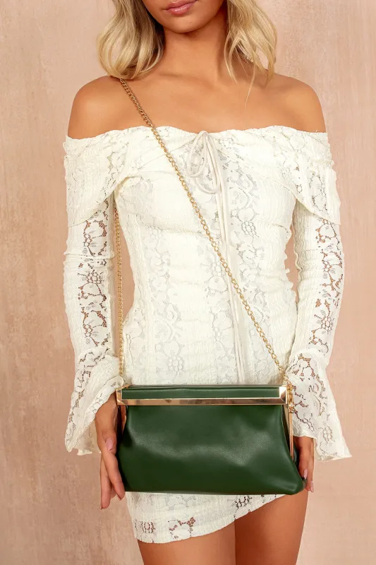 Camryn Olive Green Detachable Chain Bag sold by Va Va Voom