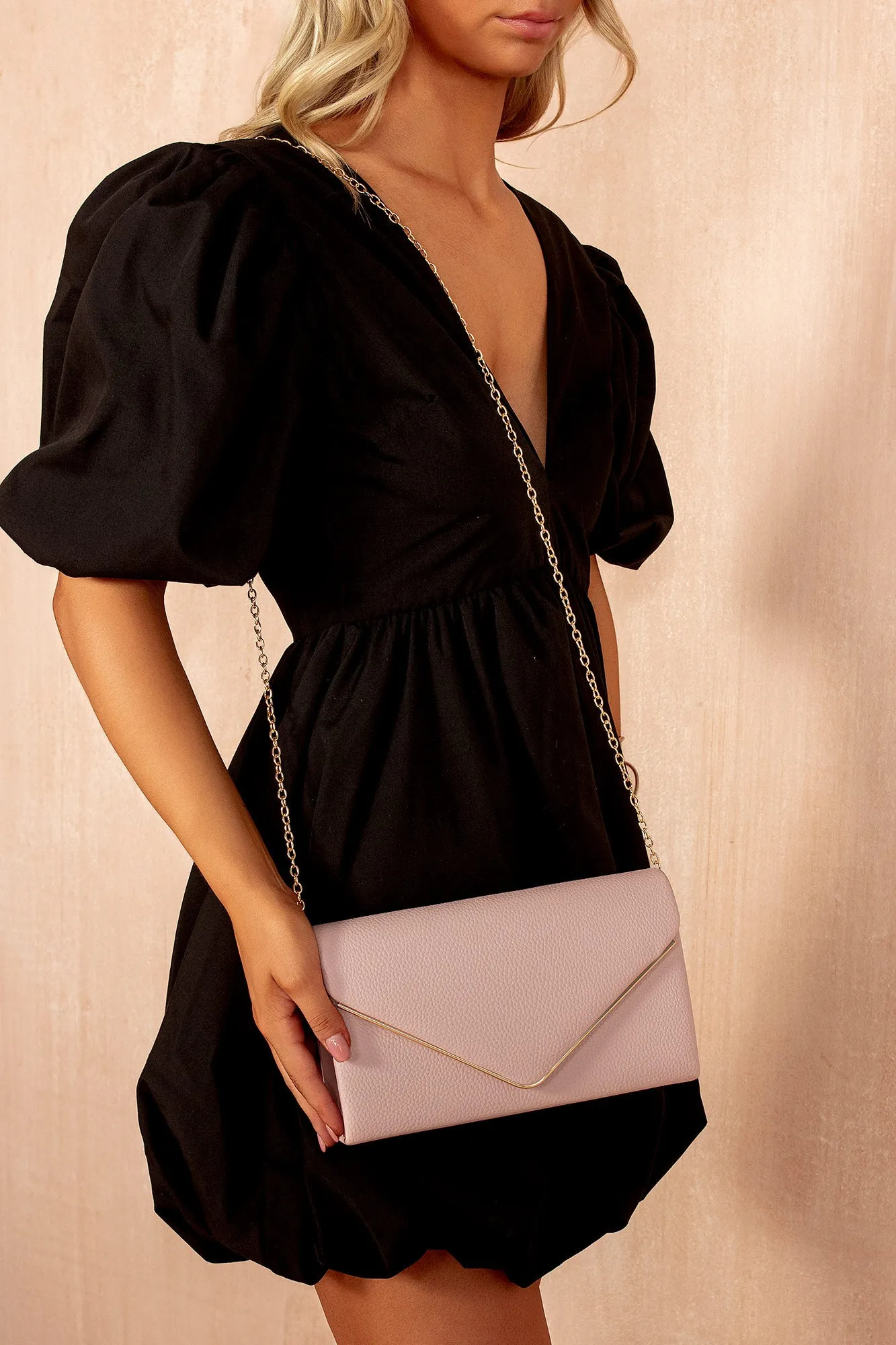 Pollie Blush PU Detachable Chain Bag sold by Vavavoom product image thumbnail 2