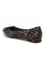 Fern Leopard Satin Buckle Flat Shoe sold by Va Va Voom