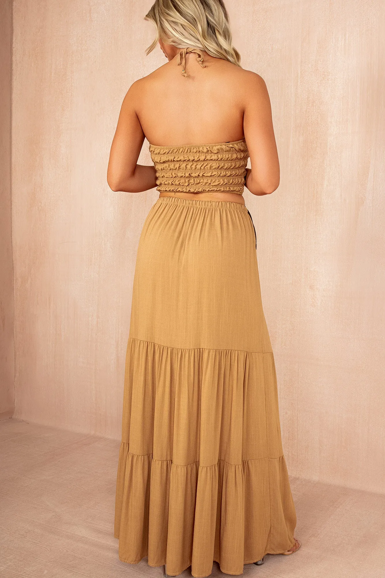 Vivian Camel Skirt Co Ord sold by Vavavoom product image thumbnail 3