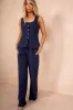 Jamie Navy Square Neck Waistcoat sold by Va Va Voom