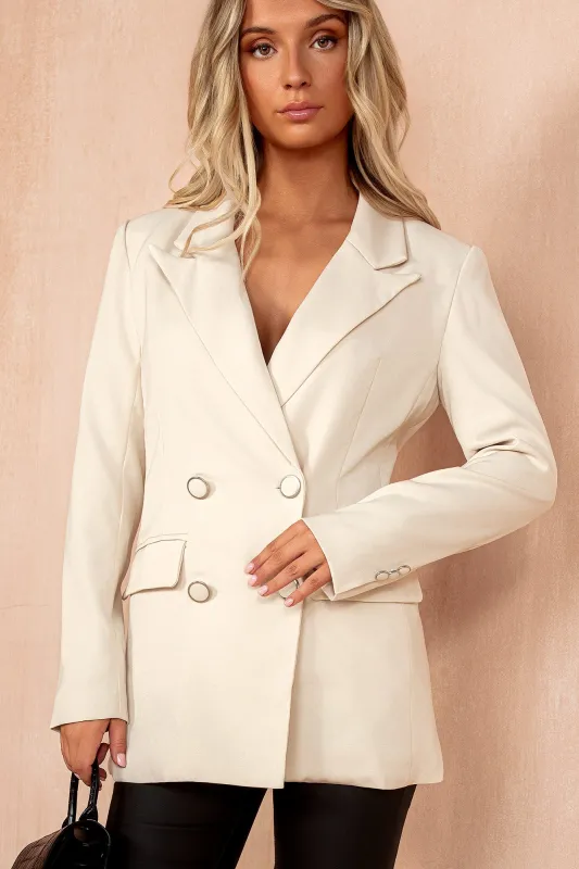 Liana Stone Double Breasted Blazer sold by Va Va Voom