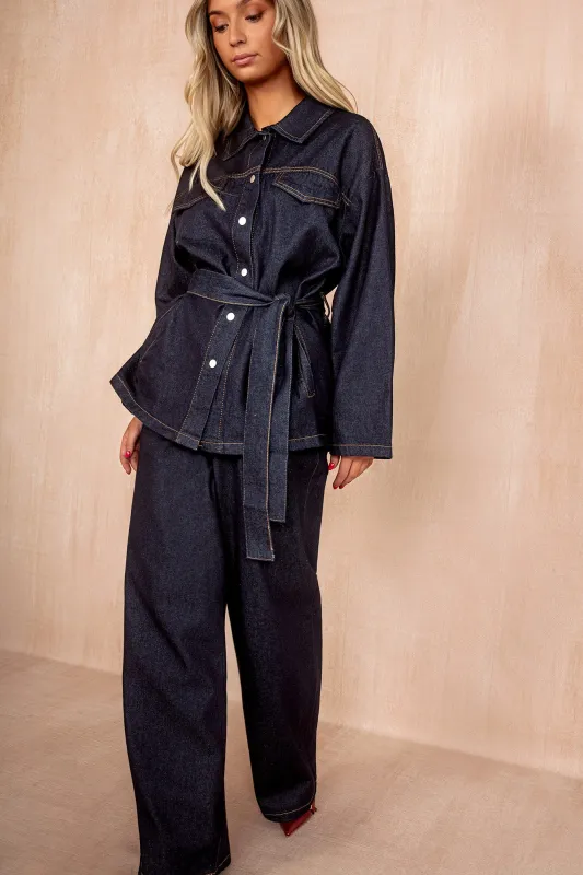 Neala Indigo Denim Co Ord sold by Va Va Voom