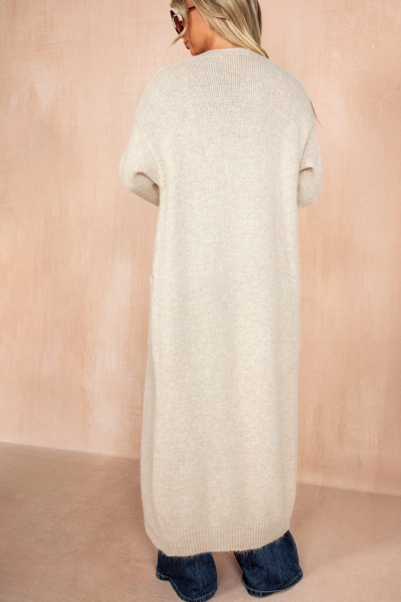 Arya Stone Hairy Knit Long Cardigan sold by Va Va Voom product image thumbnail 4