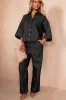 Mindy Black Denim Oversized Co Ord sold by Va Va Voom