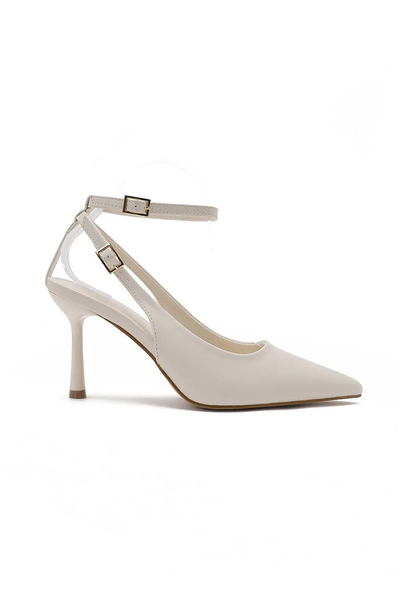 Sloane Cream Court Heels sold by Vavavoom product image thumbnail 2
