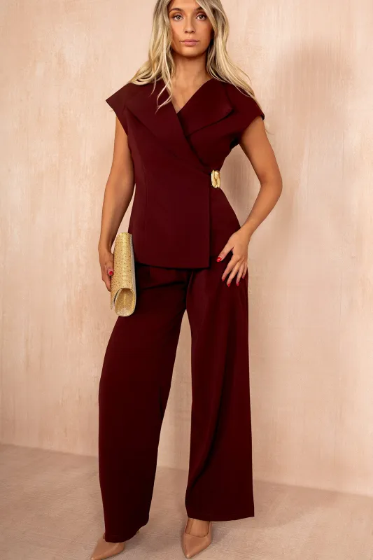 Esme Berry Wide Leg Trousers sold by Va Va Voom