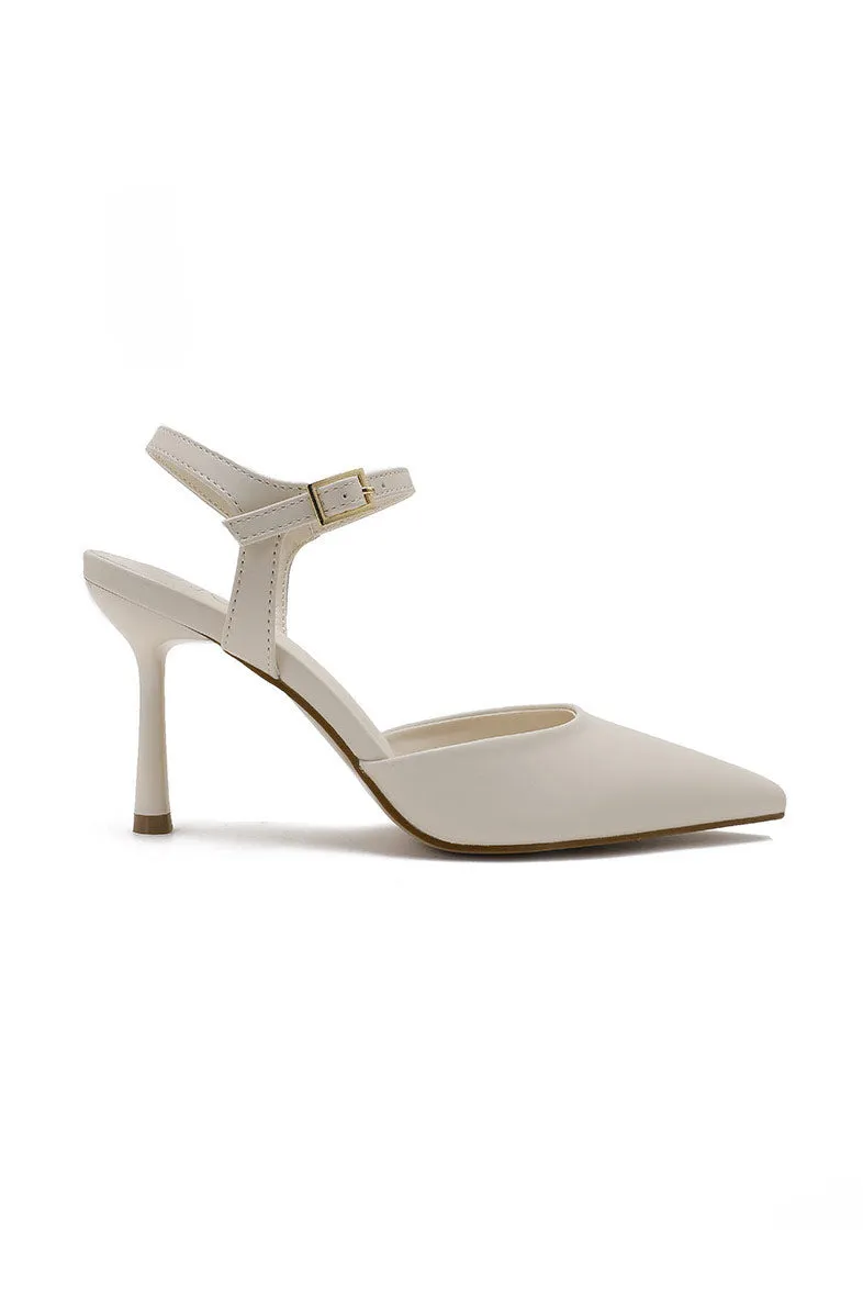 Genesis Cream Court Heels sold by Va Va Voom product image thumbnail 2