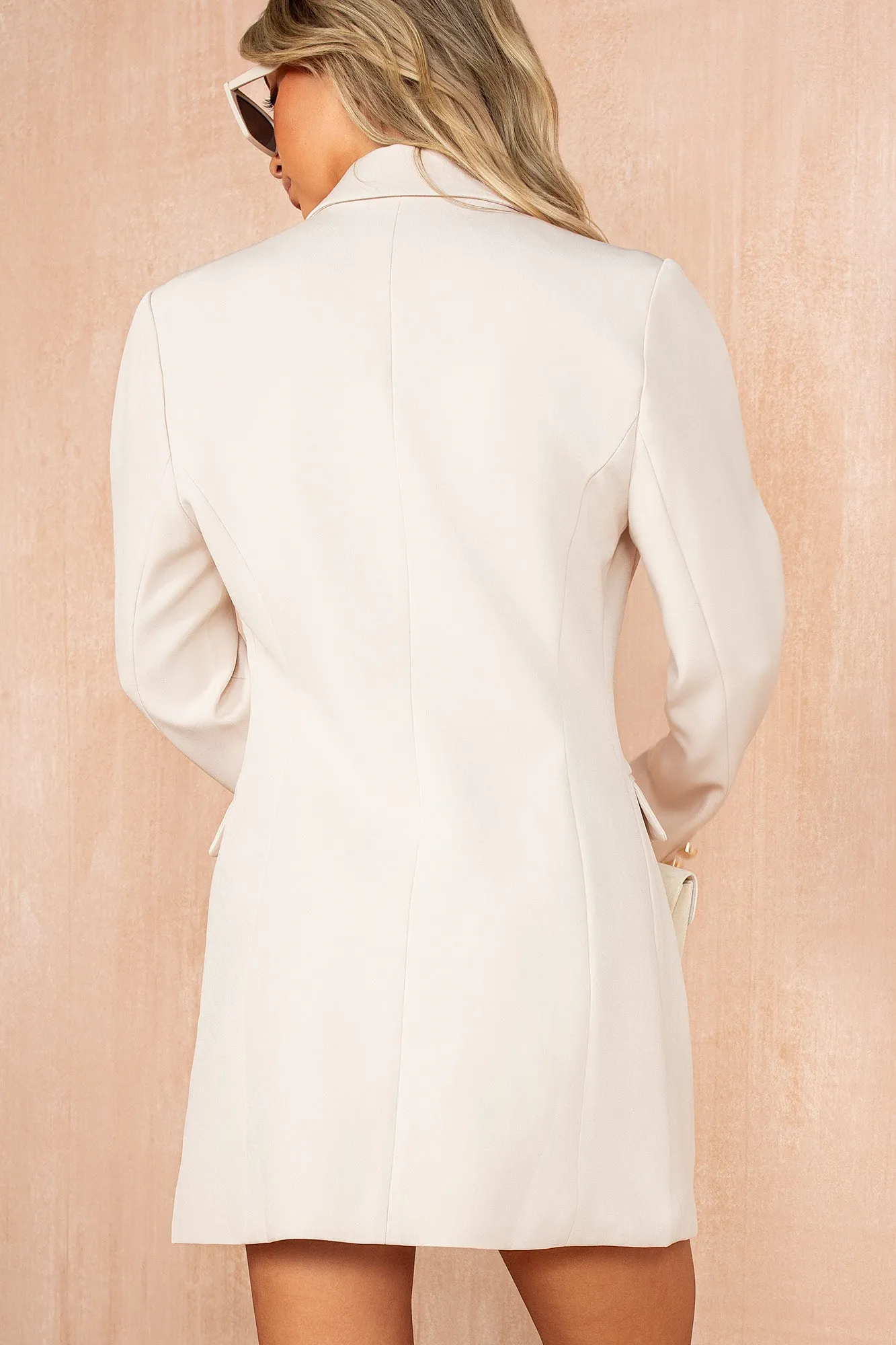 Quintana Cream Tailored Blazer Dress sold by Vavavoom product image thumbnail 2