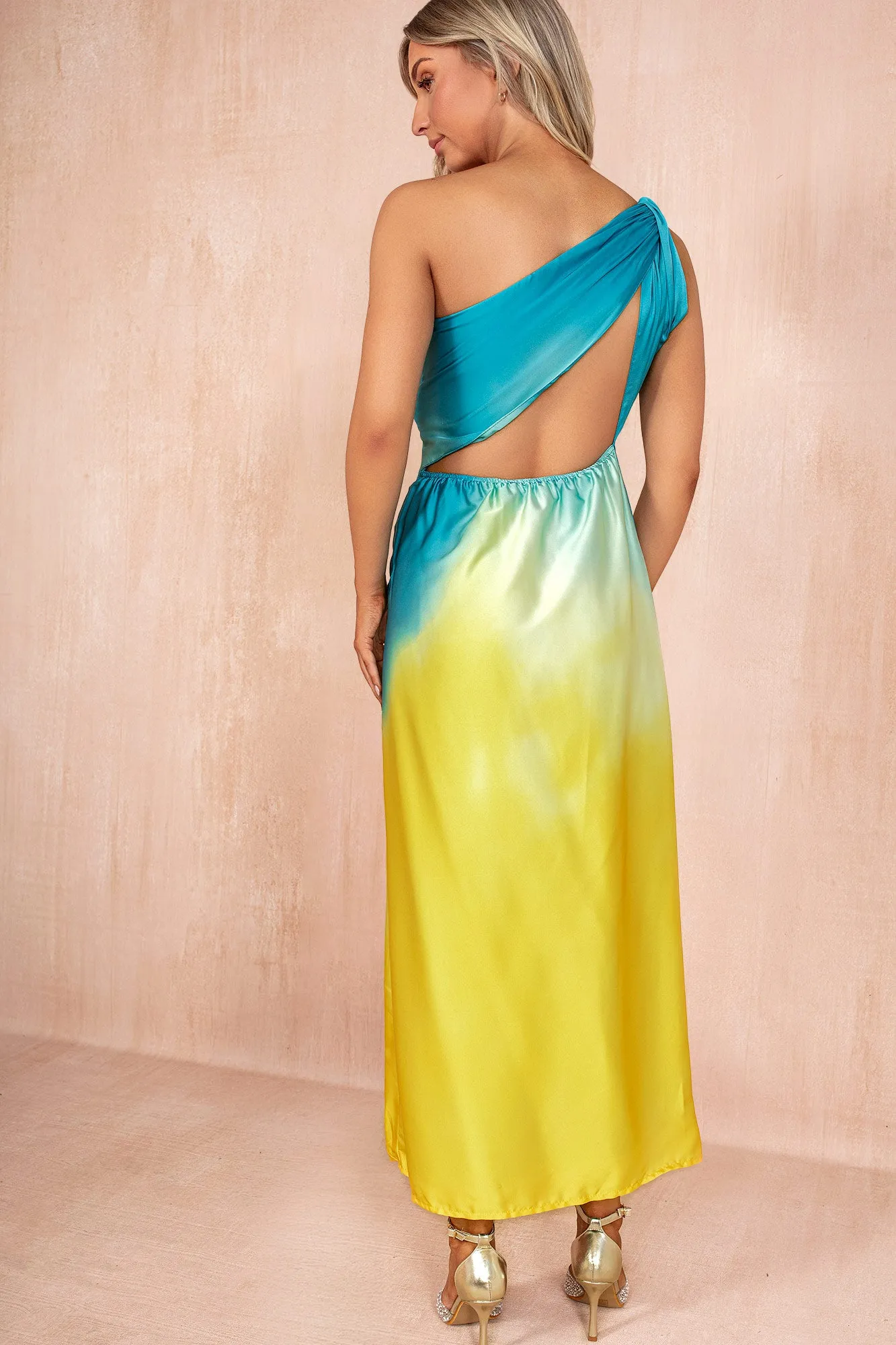 Kaylie Sunset Ombre Midi Dress sold by Vavavoom product image thumbnail 5