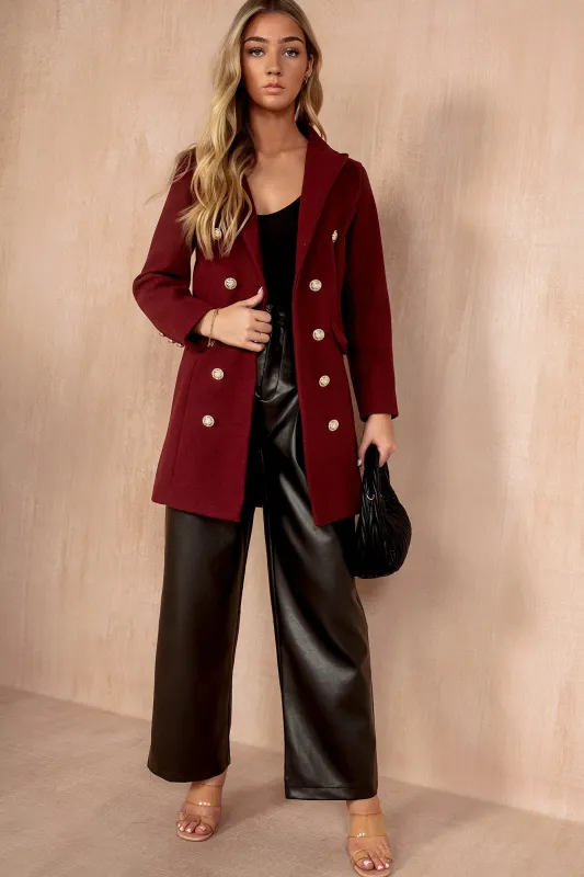 Julissa Berry Double Breasted Coat sold by Vavavoom