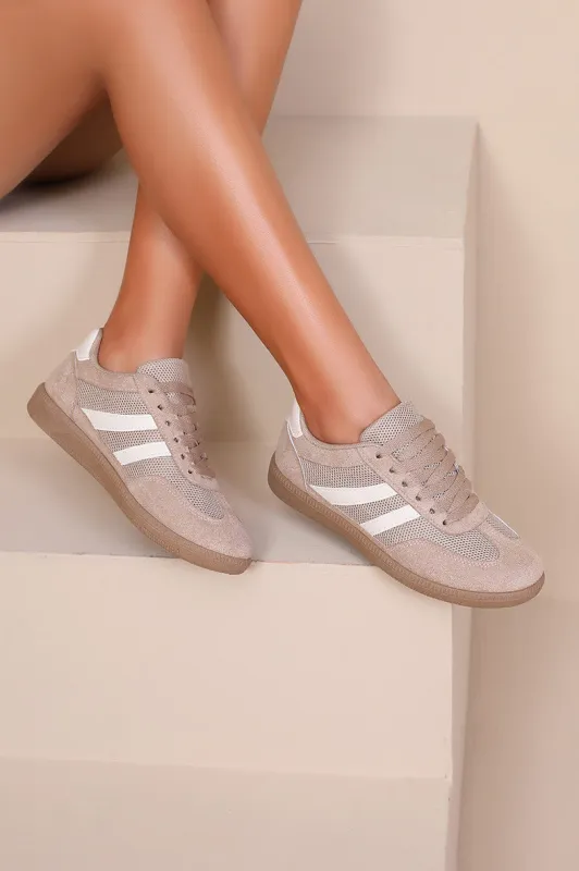 Selma Camel Suedette Trainers made by Vavavoom