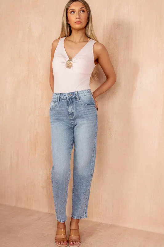 Connie Blue Mom Jeans made by Vavavoom