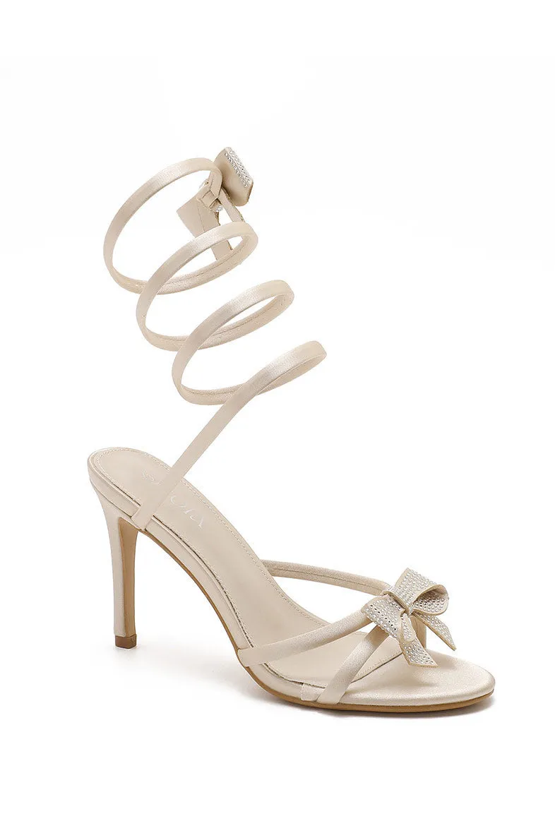 Patrice Cream Bow Detail Wrap Around Heels sold by Vavavoom product image thumbnail 2