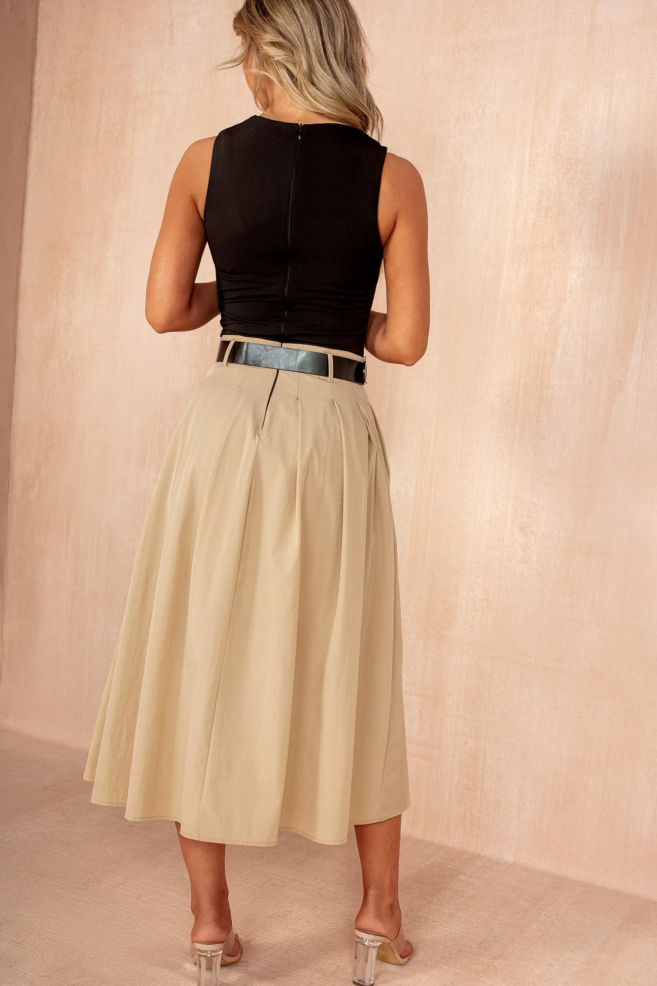 Haven Stone 2 in 1 Belted Midi Dress sold by Vavavoom product image thumbnail 4