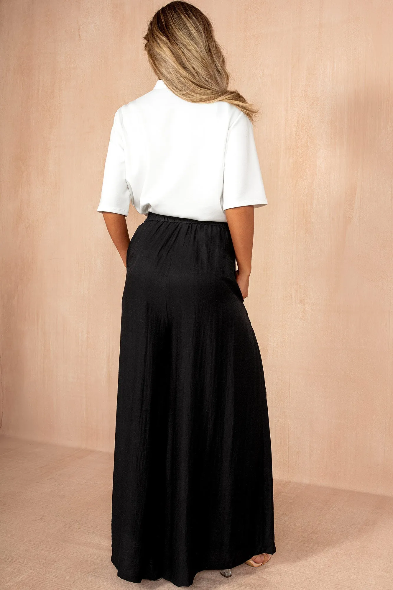 Julieta Black Palazzo Trousers sold by Vavavoom product image thumbnail 3