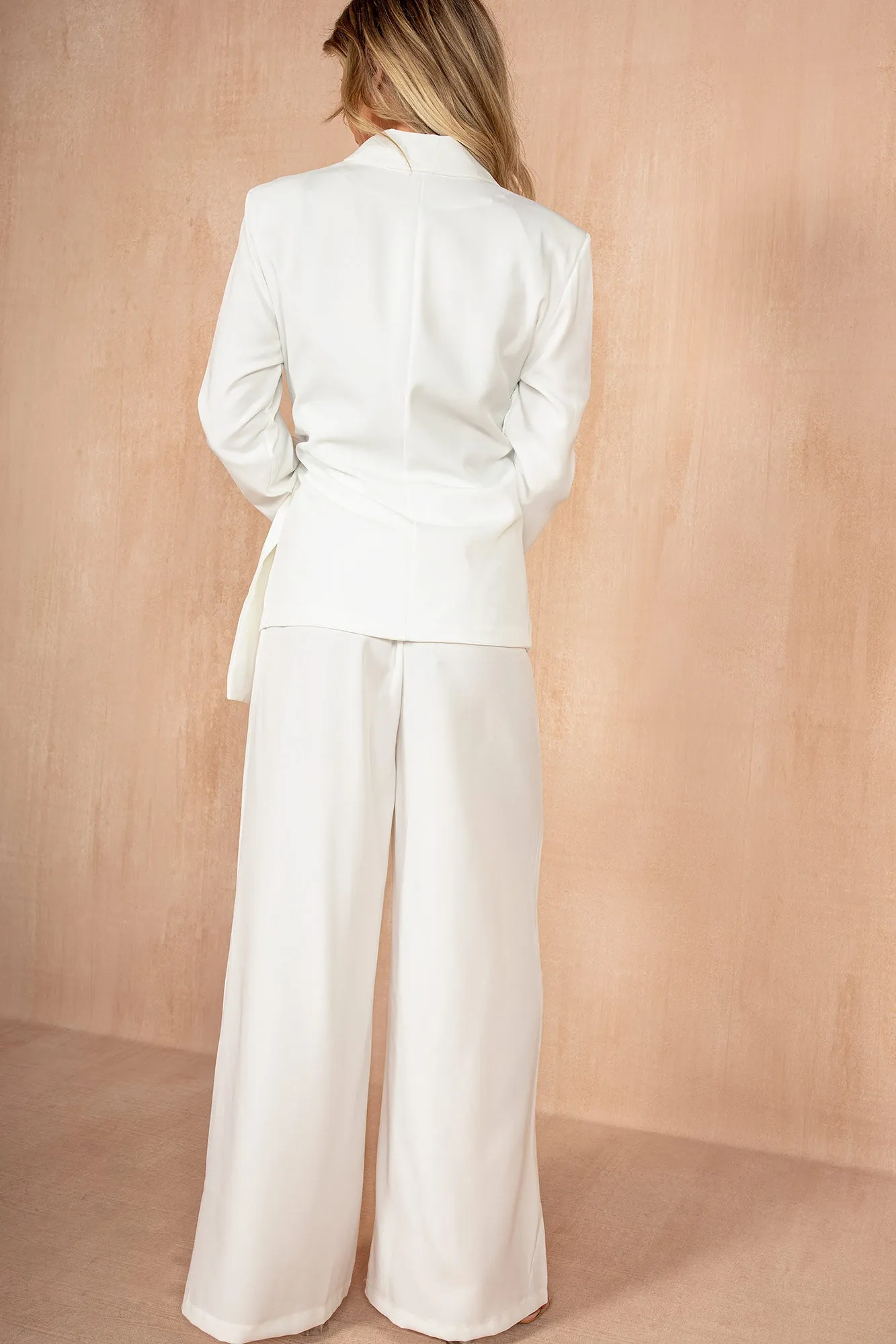 Sylvie White Tie Waist Blazer Suit sold by Vavavoom product image thumbnail 2