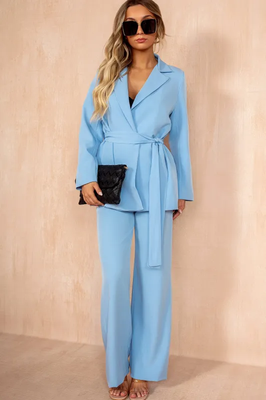 Lennie Blue Blazer Suit made by Vavavoom