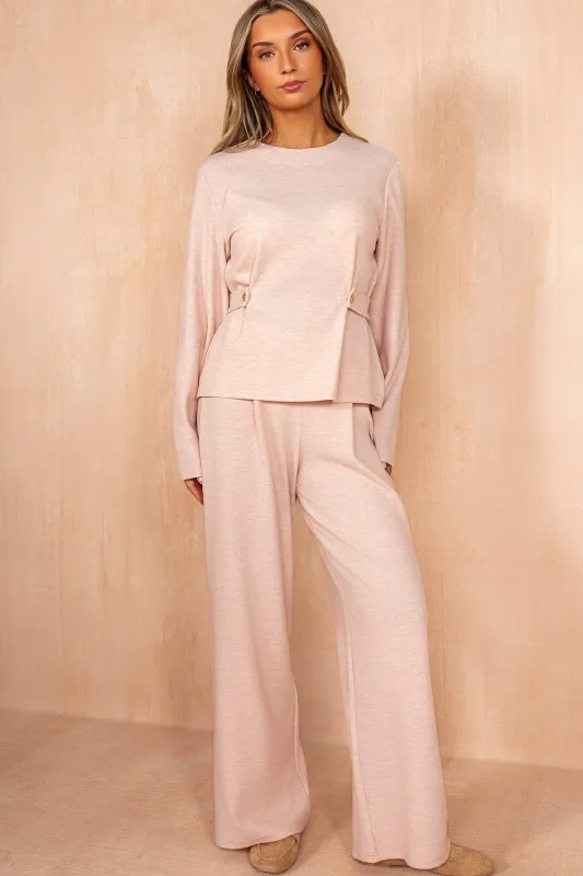 Kalani Pink Soft Knit Trousers sold by Vavavoom