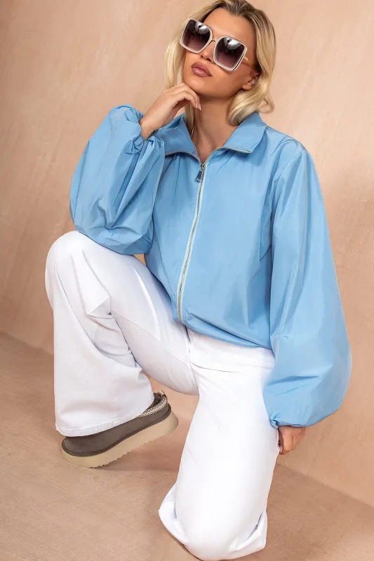 Jenna Blue Bomber Jacket made by Vavavoom
