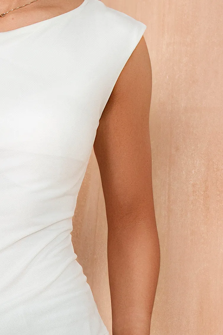 Philomena White Boat Neck Top sold by Vavavoom product image thumbnail 3