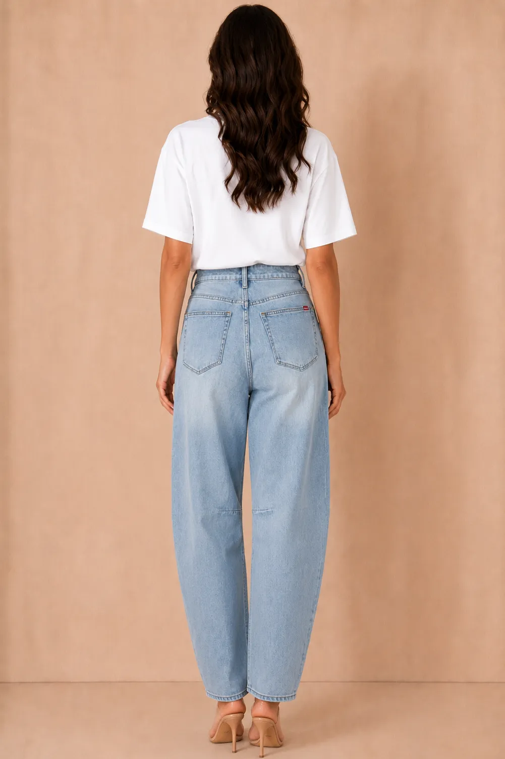 Rosalina Light Blue Balloon Fit Jeans sold by Vavavoom product image thumbnail 3
