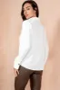 Shania White Twist Front Blouse sold by Va Va Voom