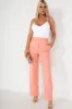 Fern Peach Linen Trousers sold by Va Va Voom