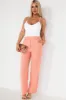 Fern Peach Linen Trousers sold by Va Va Voom