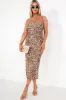 Nori Leopard Print Mesh Bandeau Dress sold by Va Va Voom