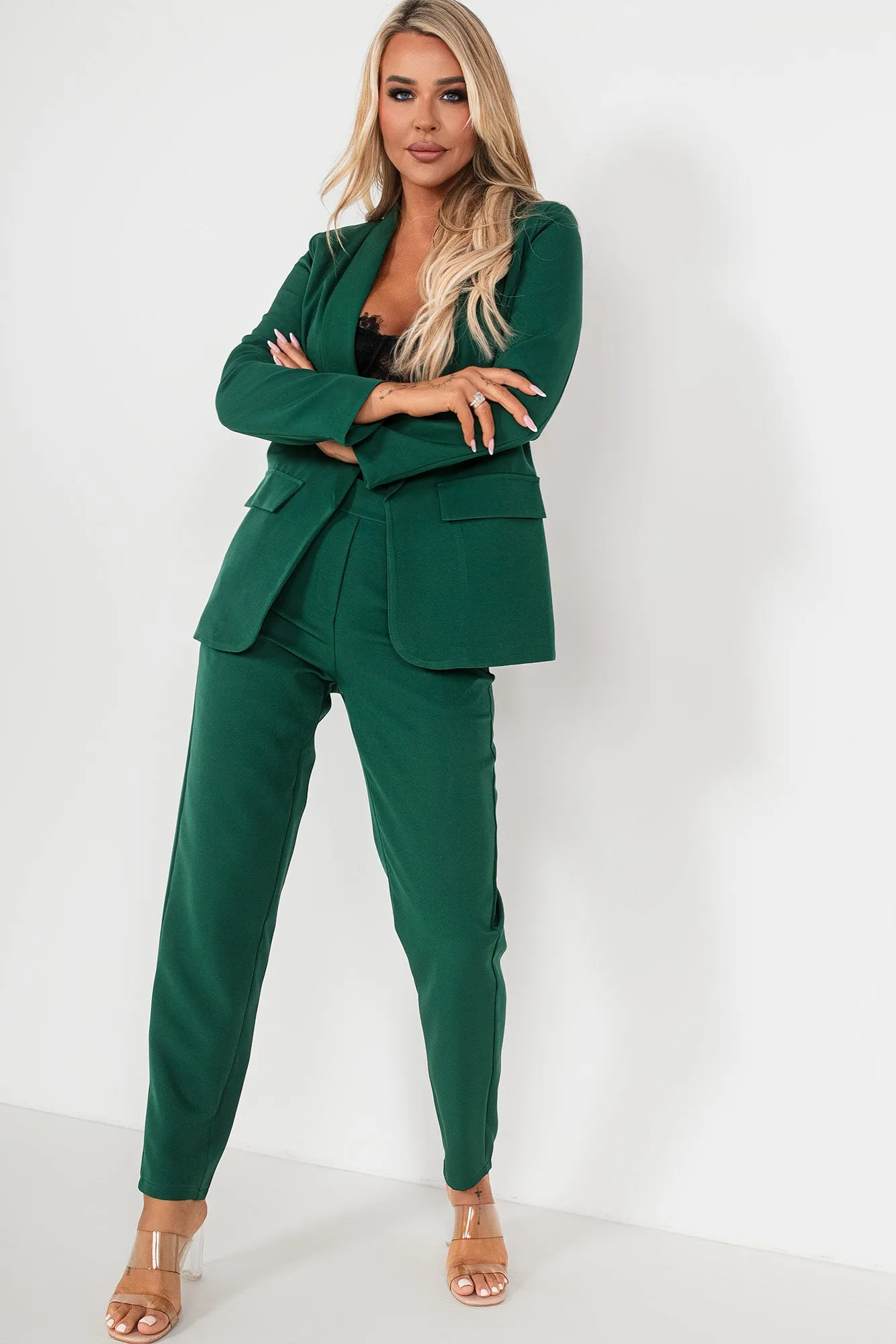 Jenna Green Tailored Trousers sold by Va Va Voom product image thumbnail 5