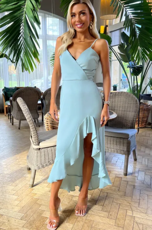 AX Paris Viv Duck Egg Midi Dress sold by Va Va Voom