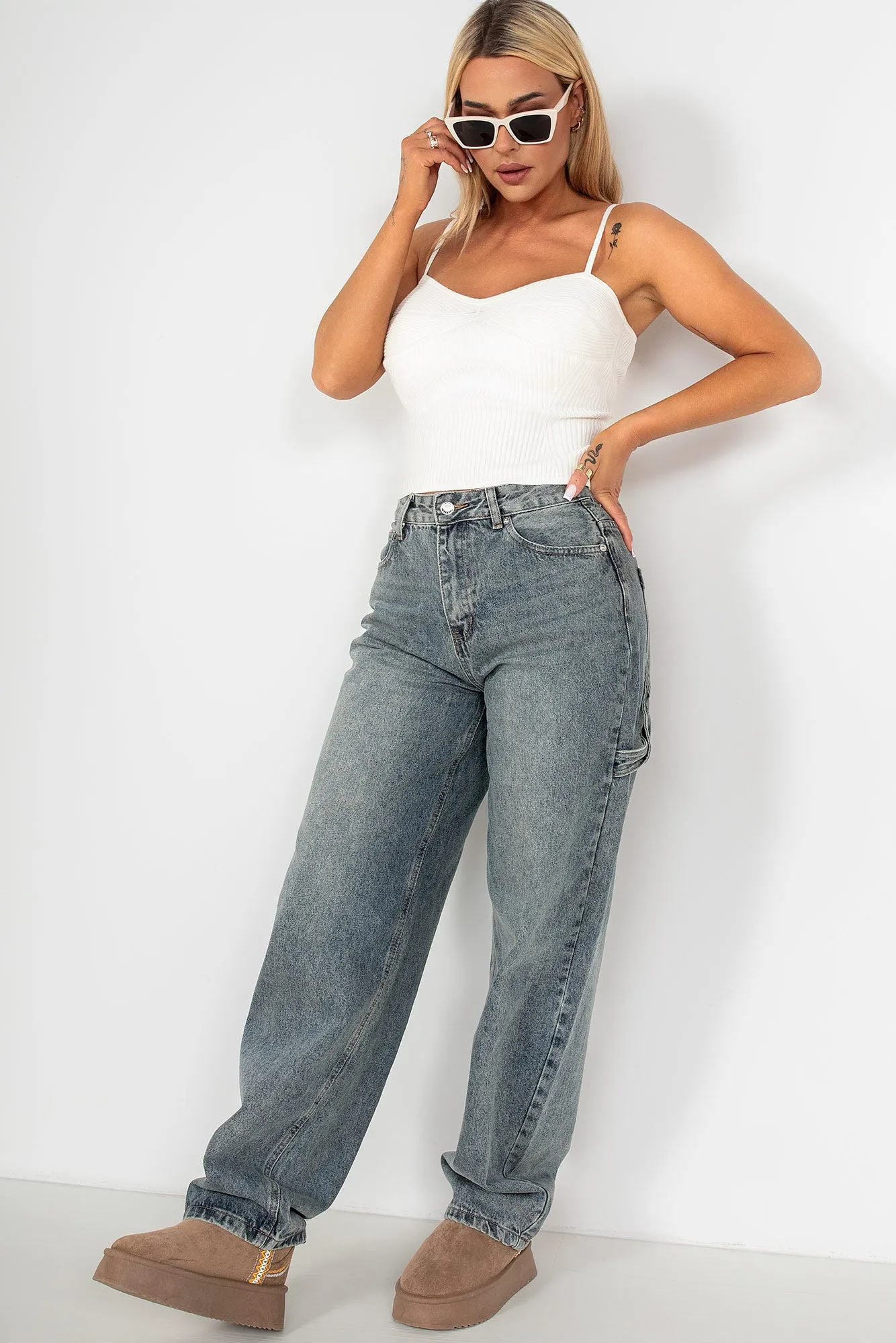 Oaklyn Cream Knit Crop Top sold by Va Va Voom